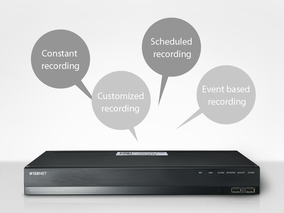 Flexible recording and playback options Flexible recording and playback options