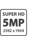 5MP SUPER HD video